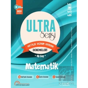 6. Sınıf Ultra Serisi Matematik Haftalık Kazanım Kavrama Denemeleri 40 Föy