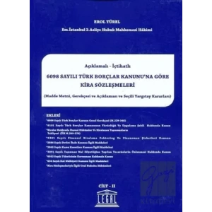 6098 Sayılı Türk Borçlar Kanununa Göre Kira Sözleşmeleri (2 Cilt Takım)