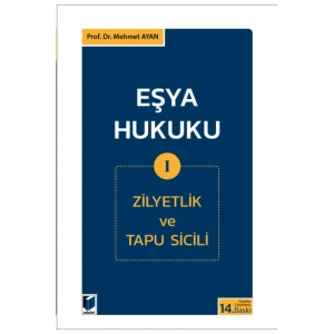 Eşya Hukuku I (zilyetlik Ve Tapu Sicili)