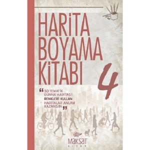 Harita Boyama Kitabı - Dünya 4 - - Veli Kural Kitabı