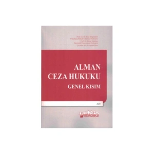 Alman Ceza Hukuku Genel Kısım-salih Oktar