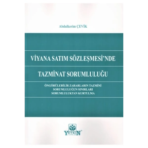 Viyana Satım Sözleşmesinde Tazminat Sorumluluğu-abdulkerim Çevik