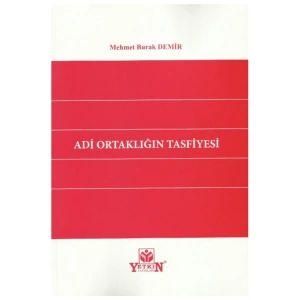 Adi Ortaklığın Tasfiyesi-mehmet Burak Demir