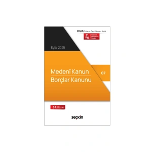 Medeni Kanun Borçlar Kanunu - Seçkin Yayınevi Kanun Metinleri Eylül 2025