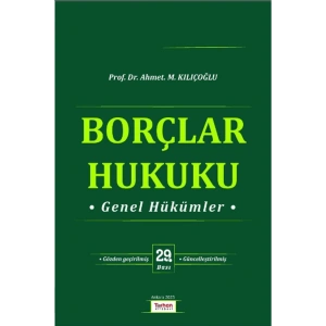 BORÇLAR HUKUKU GENEL HÜKÜMLER (29.BASKI)