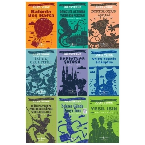 Jules Verne Çocuk Klasikleri 9 Kitap Set