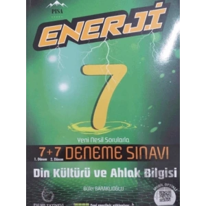 7. Sınıf Din Kültürü ve Ahlak Bilgisi Enerji 7+7 Deneme Sınavı
