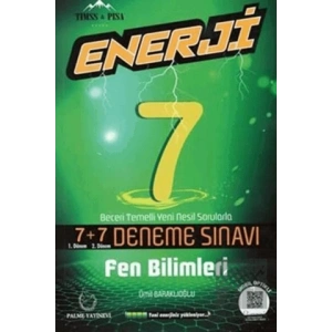 7. Sınıf Fen Bilimleri Enerji 7+7 Deneme Sınavı