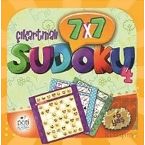 7x7 Çıkartmalı Sudoku - 4 (Çıkartmalı)