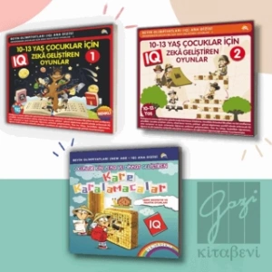9-10-11-12-13 Yaş ve Üstü Çocuklar Için IQ Zeka - Dikkat Geliştiren Akıl Oyunları (3 Kitap)