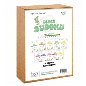 9x9 Eğitici ve Eğlenceli 10 Adet Çerez Sudoku Set