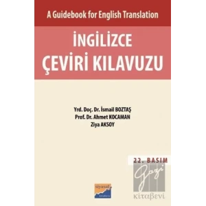 İngilizce Çeviri Kılavuzu - Cevap Anahtarı (A Guidebook For English Translation)