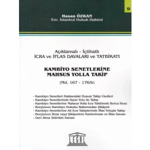 Açıklamalı – İçtihatlı İcra ve İflas Davaları ve Tatbikatı - Kambiyo Senetlerine Mahsus Yolla Takip (Seri 9)