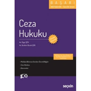 Adli Hakimlik – Savcılık SınavıBAŞARI – Ceza Hukuku