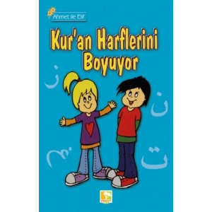 Ahmet İle Elif Kuran Harflerini Boyuyor