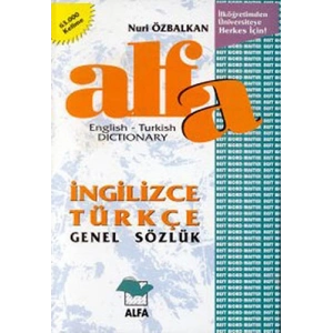 Alfa İngilizce - Türkçe Genel Sözlük