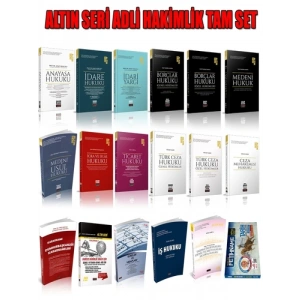 Altın Seri Adli Hakimlik Sınavlarına Hazırlık Konu Anlatımlı Set 2023