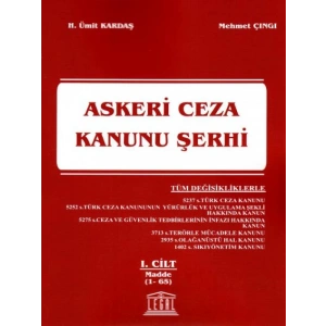 Askeri Ceza Kanunu Şerhi Cilt:1
