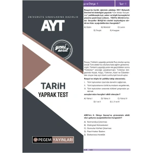 AYT TARİH YAPRAK TEST