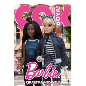 Barbie Çok Boya Çıkartmalı Dev Boyama Kitabı