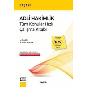 BAŞARI – Adli Hakimlik Tüm Konular Hızlı Çalışma Kitabı