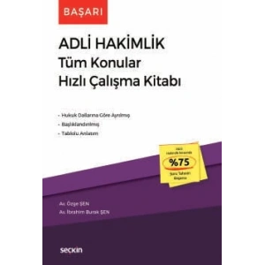 Başarı – Adli Hakimlik Tüm Konular Hızlı Çalışma Kitabı