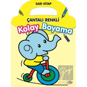 Çantalı Renkli Kolay Boyama- Sarı Kitap