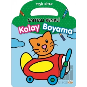 Çantalı Renkli Kolay Boyama- Yeşil Kitap