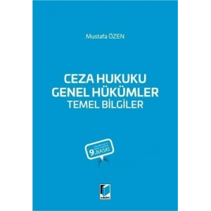 Ceza Hukuku Genel Hükümler Temel Bilgiler