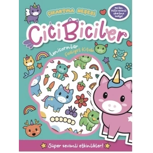 Çıkartma Neşesi - CiciBiciler - Unicornlar - Faaliyet Kitabı