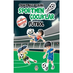 Çıkartmalı Boyama - Sportmen Çocuklar - Futbo