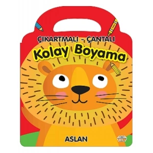 Çıkartmalı - Çantalı Kolay Boyama - Aslan