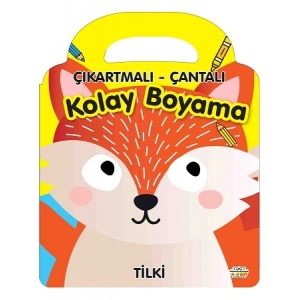 Çıkartmalı - Çantalı Kolay Boyama - Tilki