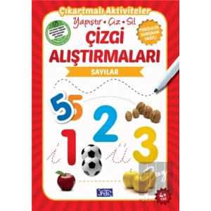 Çizgi Alıştırmaları - Sayılar (4 Yaş)