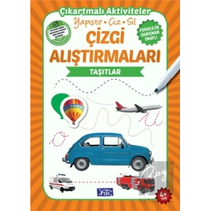 Çizgi Alıştırmaları - Taşıtlar (4 Yaş)