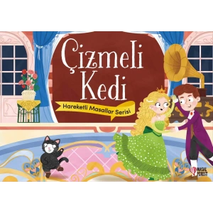 Çizmeli Kedi - Hareketli Masallar Serisi (Ciltli)