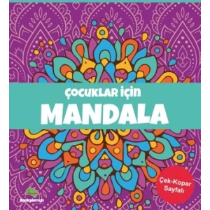 Çocuklar İçin Mandala - Mor