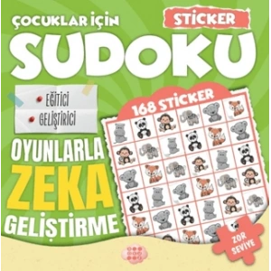 Çocuklar İçin Sudoku - Sticker Hediyeli Zor Seviye 2