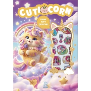 Cuticorn - Puffy Parlak Çıkartmalı Boyama Kitabı