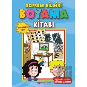 Deprem Bilgisi Boyama Kitabı - Çocuklar İçin