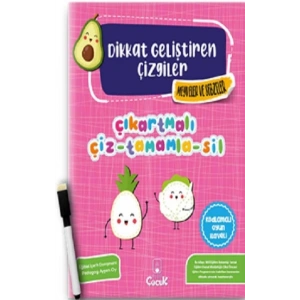 Dikkat Geliştiren Çizgiler-Meyveler ve Sebzeler