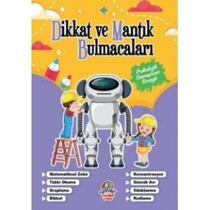 Dikkat Ve Mantık Bulmacaları Mor Kitap