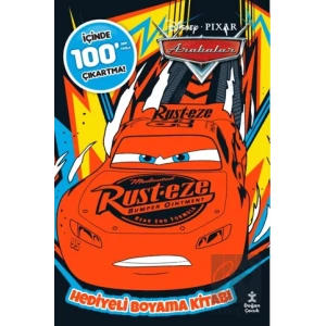 Disney Arabalar 100+ Çıkartma Hediyeli Boyama Kitabı
