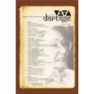 Dörtöğe Felsefe ve Bilim Tarihi Yazıları Hakemli Dergi Yıl: 4 Sayı: 7