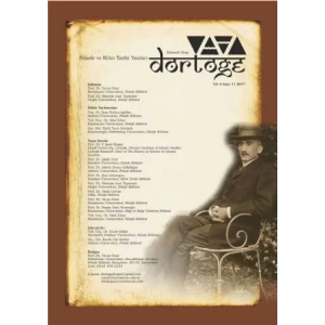 Dörtöğe Felsefe ve Bilim Tarihi Yazıları Hakemli Dergi Yıl:6 Sayı:11