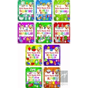 Eğitici Boyama Seti - 10 Kitap