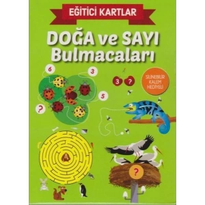 Eğitici Kartlar Doğa ve Sayı Bulmacaları