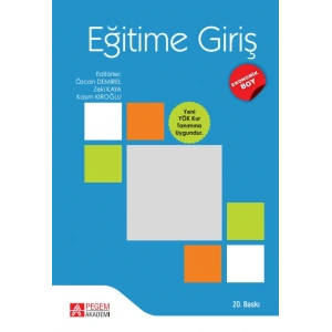 Eğitime Giriş - (Ekonomik Boy)