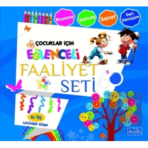 Eğlenceli Faaliyet Seti Lacivert Kitap – 4 Yaş Üzeri
