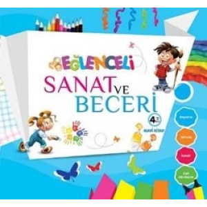 Eğlenceli Sanat ve Beceri Mavi Kitap (4 Yaş)